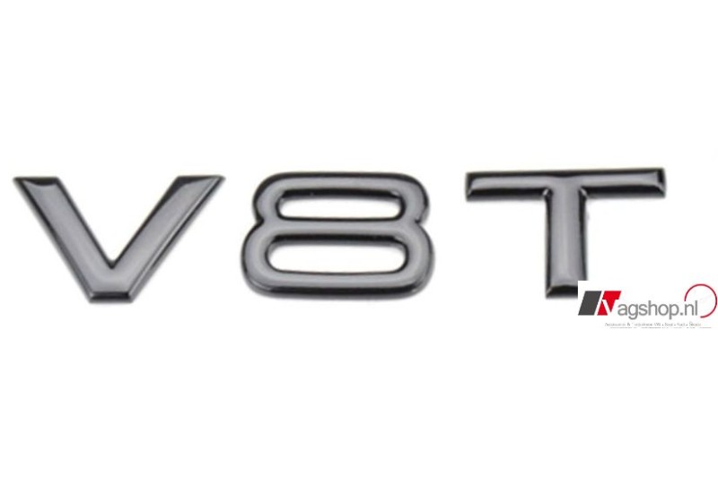 Audi V8T black edition embleem