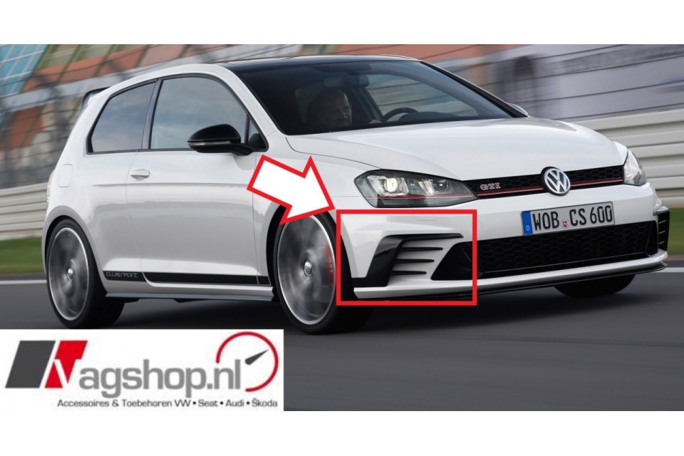 VW Golf 7 (5G) GTI Clubsport bumperroosters links en rechts 