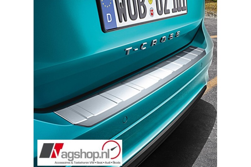 VW T-Cross beschermlijst achterbumper - RVS look 