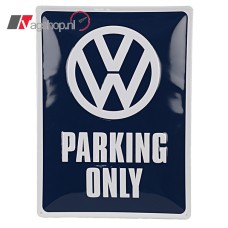 Volkswagen Emaille bord - VW PARKING ONLY- 