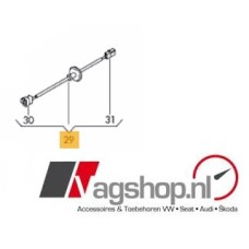 Audi A1 (8X) adapterkabelstreng voor derde remlicht