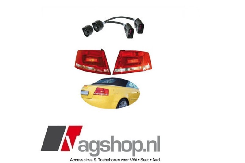 Audi A4 (8H) cabrio facelift achterlichten met LED-indicatoren 