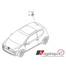 Volkswagen / Seat / Škoda afdekking set dakantenne 