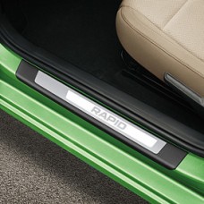 Škoda Rapid dorpellijsten aluminium met opdruk