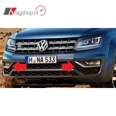 VW Amarok Facelift 2017 mistlamp afdekkappen-set zwart/chroom  