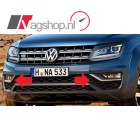 VW Amarok Facelift 2017 mistlamp afdekkappen-set zwart/chroom  