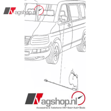VW Transporter (T5 & T6) Antennemodule FM2/DAB voor zijspiegel 