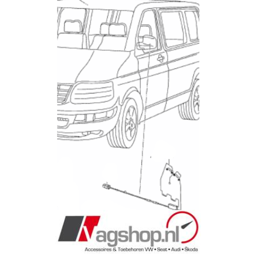 VW Transporter (T5 & T6) Antennemodule FM2/DAB voor zijspiegel 