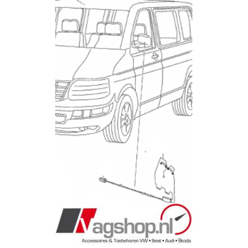 VW Transporter (T5 & T6) Antennemodule AM/FM voor zijspiegel 