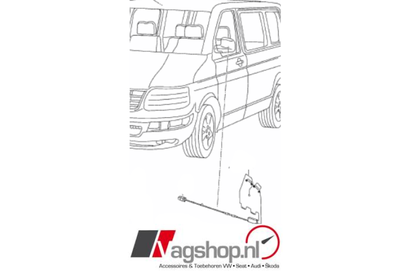 VW Transporter (T5 & T6) Antennemodule AM/FM voor zijspiegel 