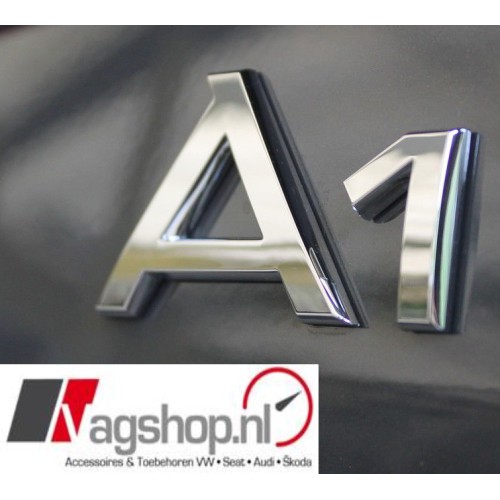 Audi A1 (8X) Plak embleem achterkant 