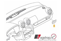 Audi A3 (8P) Quattro afdekking dashboardkast