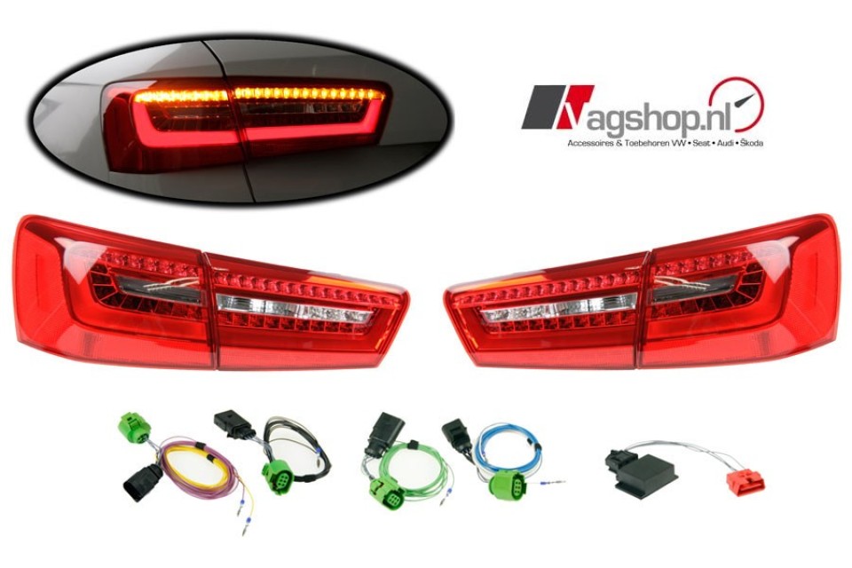 Audi A6 4G Avant LED Facelift achterlichtenset