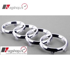 Audi A4 (B6/B7 8E) Ringen embleem voor de grill - Chroom 