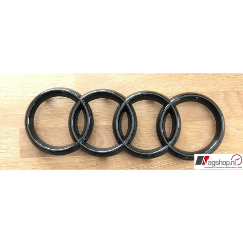 Audi A6 4G/A7/A8/Q2/Q5/Q7 Black Edition 'Ringenlogo' voor de grill   