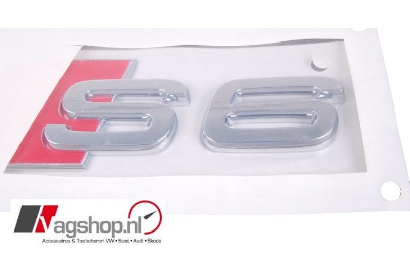 Audi S6 4B plak embleem achterkant 