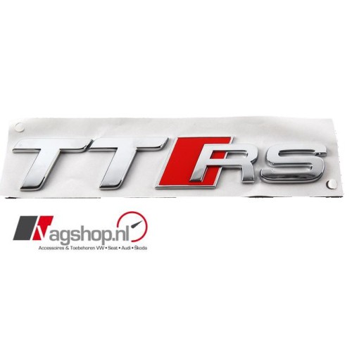Audi TTRS (8J) TTRS plak embleem achterkant 