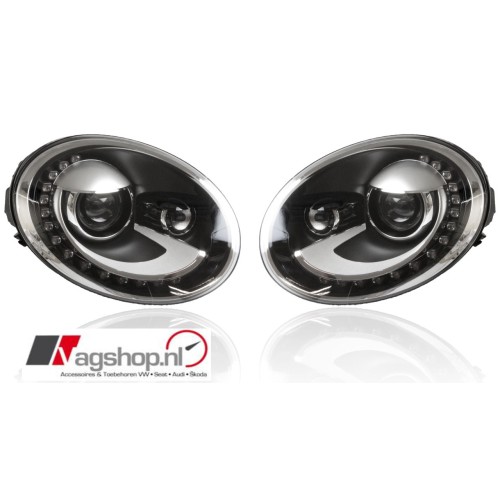 VW Beetle (5C) Bi-Xenon koplampen met LED DRL- complete retrofitset 