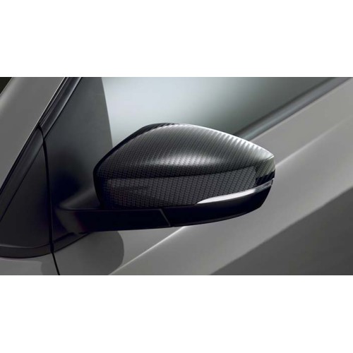 Volkswagen Polo 6R / 6C Spiegelkappen Carbon Look 