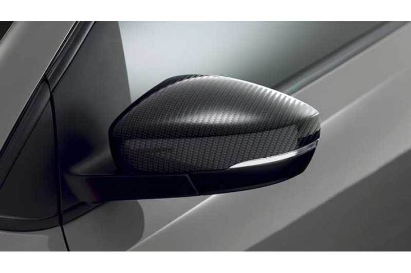 Volkswagen Polo 6R / 6C Spiegelkappen Carbon Look 