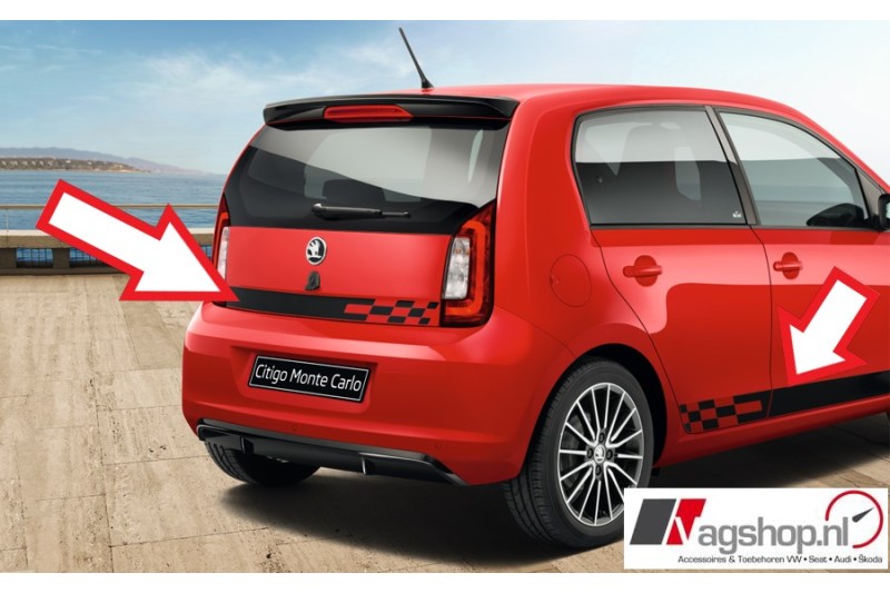 Škoda Citigo Monte Carlo decorfolie-set zwart