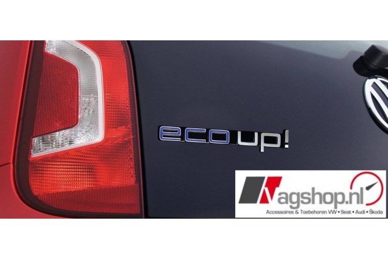 VW Up! ECO-UP! Embleem achterkant 