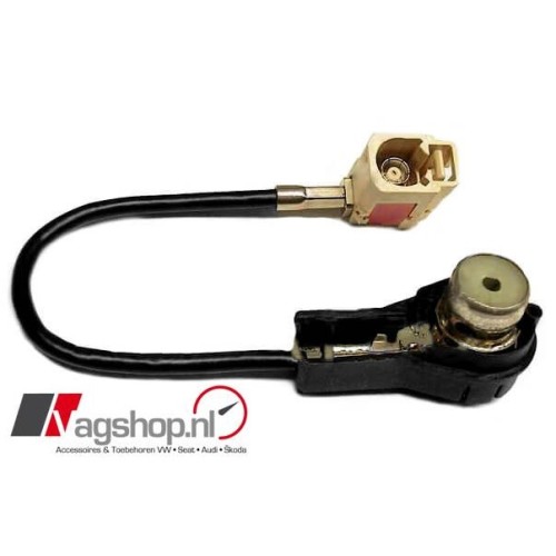 Audi /VW Antenne adapter 50 Ohm ISO - FAKRA (MFD 2, Delta)