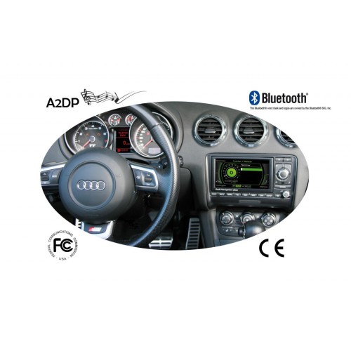 FISCON Handsfree Bluetooth "Basic-Plus" voor Audi, Seat - Muziek streamen en bellen -