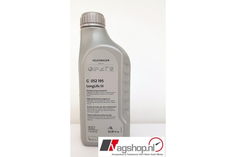 VAG origineel Longlife' GEN3 Motorolie - SAE 0W30 - 1 liter 
