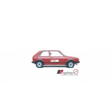 Volkswagen Golf 1 GTI sierstrips voor spatbord, portier en zijpaneel zwart (generft)