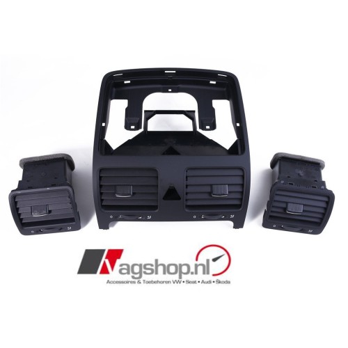 VW Golf 5 GTI Luchtroosterset voor dashboard 