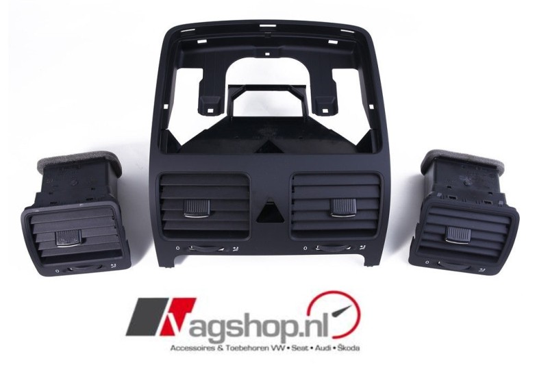 VW Golf 5 GTI Luchtroosterset voor dashboard 