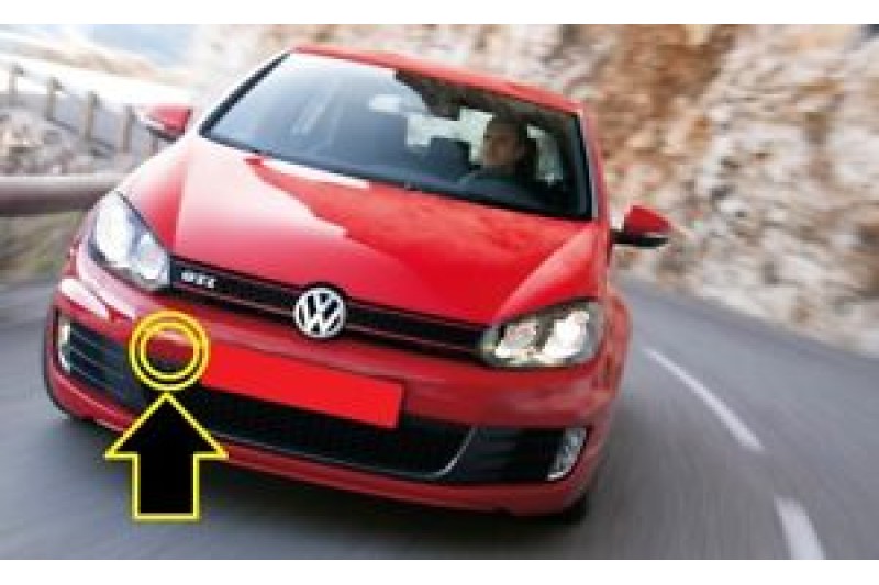 Golf 6 Sleep-oogkapje voorbumper