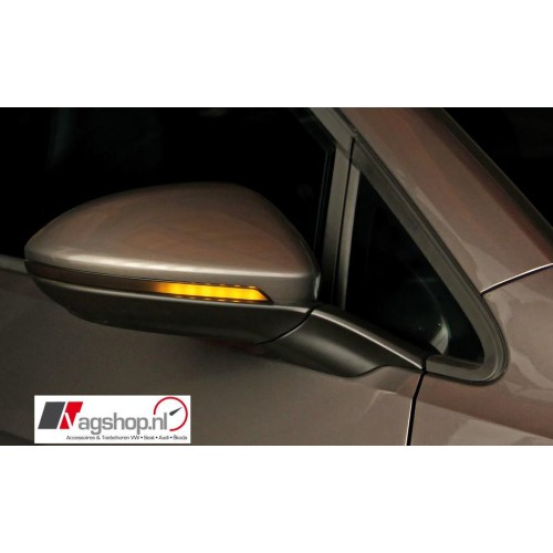 Seat Ibiza (6J & 6F), Leon (5F), Arona dynamische knipperlichten set zijspiegels 