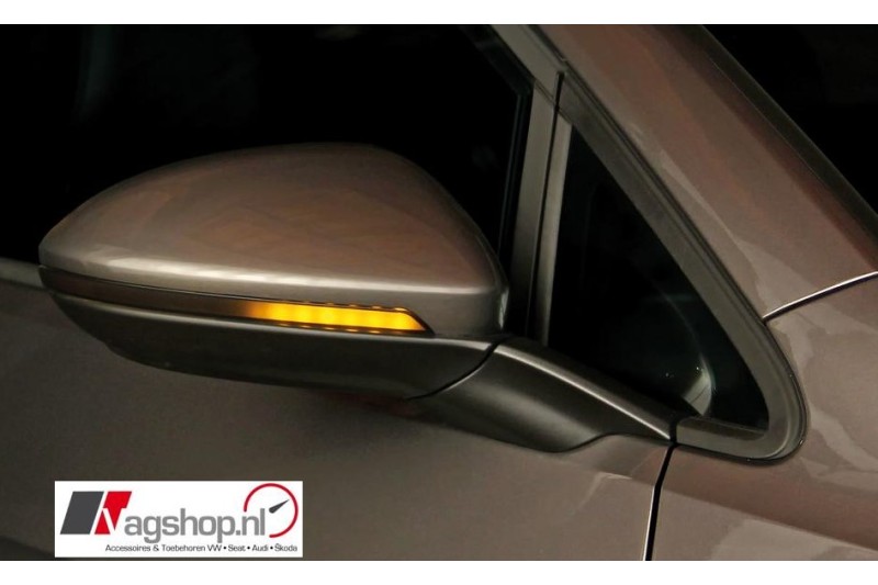 Seat Ibiza (6J & 6F), Leon (5F), Arona dynamische knipperlichten set zijspiegels 
