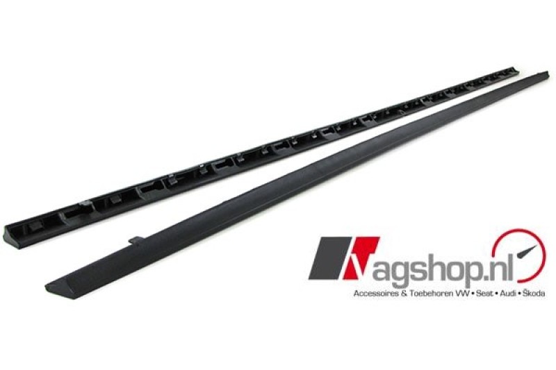 VW Golf 7 GTI/GTD zijskirt-set Zwart 