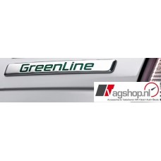 Skoda 'Greenline' Plak embleem -Groen- 