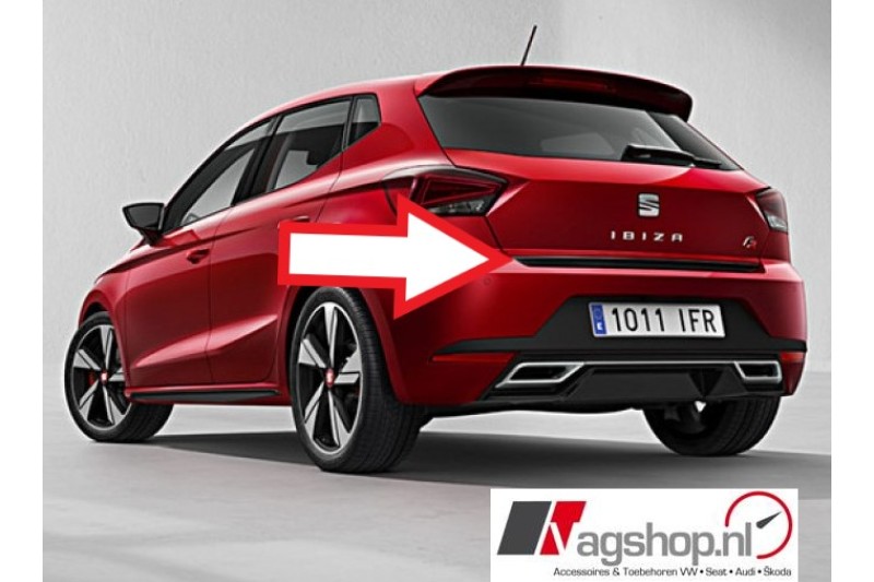 Seat Ibiza (6F) Sierlijst voor achterklep - Zwart glanzend -