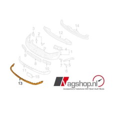 Volkswagen Golf 4 Japanse sierlijst voor bumper 