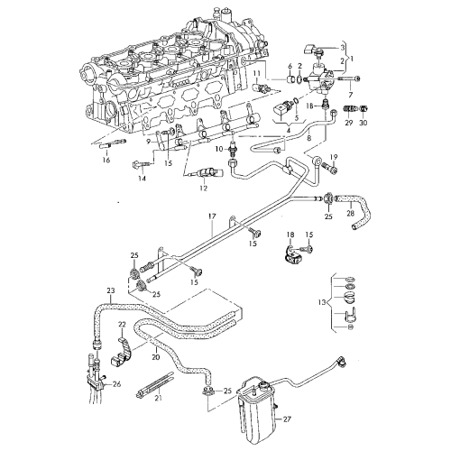 Audi VW Lagedruksensor voor Brandstofpomp 