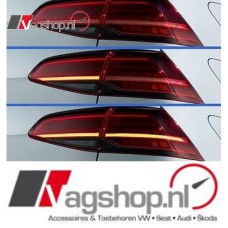 VW Golf 7 Facelift LED smoke achterlichten-set R-Line - Halogeen naar LED Dynamisch