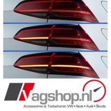 VW Golf 7 Facelift LED smoke achterlichten-set R-Line - Halogeen naar LED Dynamisch