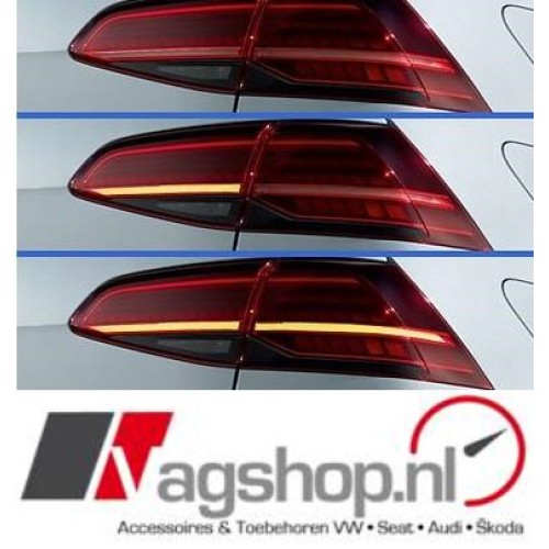 VW Golf 7 Facelift LED smoke achterlichten-set R-Line - Pre-Facelift LED naar LED Dynamisch