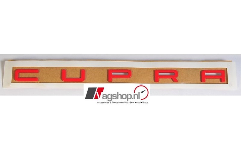 Seat Leon (5F) CUPRA embleem achterkant -Oranje- 