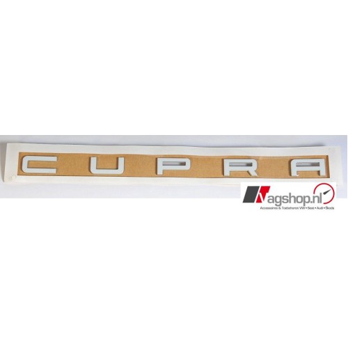 Seat Leon (5F) Cupra embleem achterkant -Wit- 