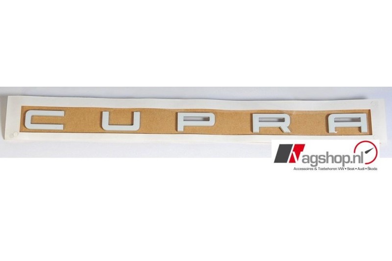 Seat Leon (5F) Cupra embleem achterkant -Wit- 