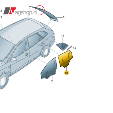 Achter zijraam Seat Leon 5F ST
