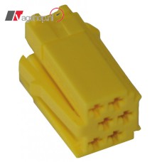 MINI ISO connector 6 pin GEEL (10 stuks) 