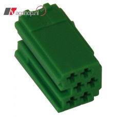 MINI ISO connector 9 pin GROEN (10 stuks) 