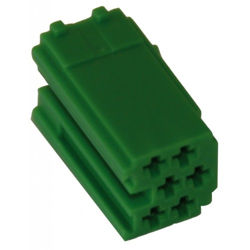 MINI ISO connector 9 pin GROEN (10 stuks) 